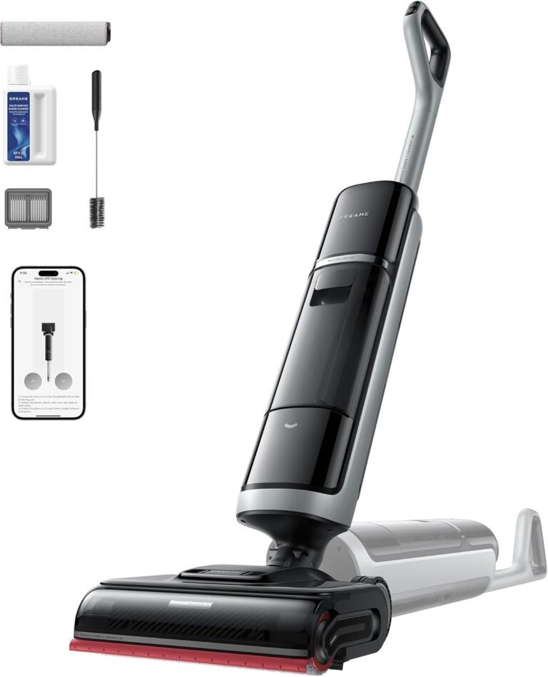 DREAME H15 Pro Heat Wet Dry Vacuum Cleaner, 185°F Hot Water Floor Cleaning, Cordless Vacuum Mop with GapFree AI Robotic Arm, 22KPa Suction, 0 Hair Tangle, 212°F Self-Clean, 194°F Hot Air Drying DREAME H15 Pro Heat Wet Dry Vacuum Cleaner, 185°F Hot Water Floor Cleaning, Cordless Vacuum Mop with GapFree AI Robotic Arm, 22KPa Suction, 0 Hair Tangle, 212°F Self-Clean, 194°F Hot Air Drying