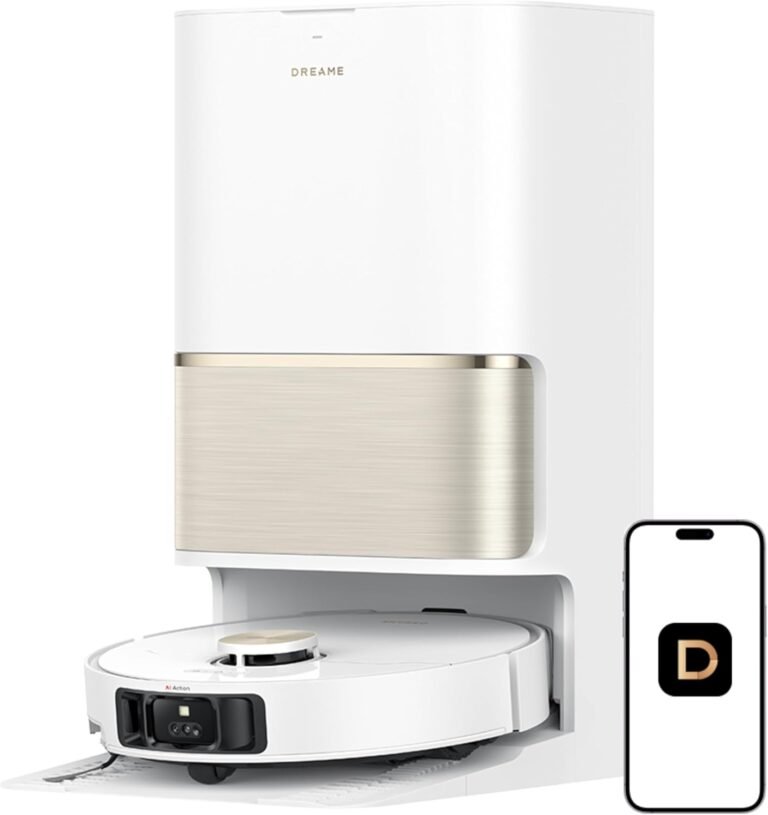DREAME L50 Ultra Robot Vacuum and Mop White, 19,500Pa Suction, with Auto-Empty and Mop Self-Cleaning, Precise Obstacle Avoidance, HyperStream Detangling DuoBrush DREAME L50 Ultra Robot Vacuum and Mop White, 19,500Pa Suction, with Auto-Empty and Mop Self-Cleaning, Precise Obstacle Avoidance, HyperStream Detangling DuoBrush