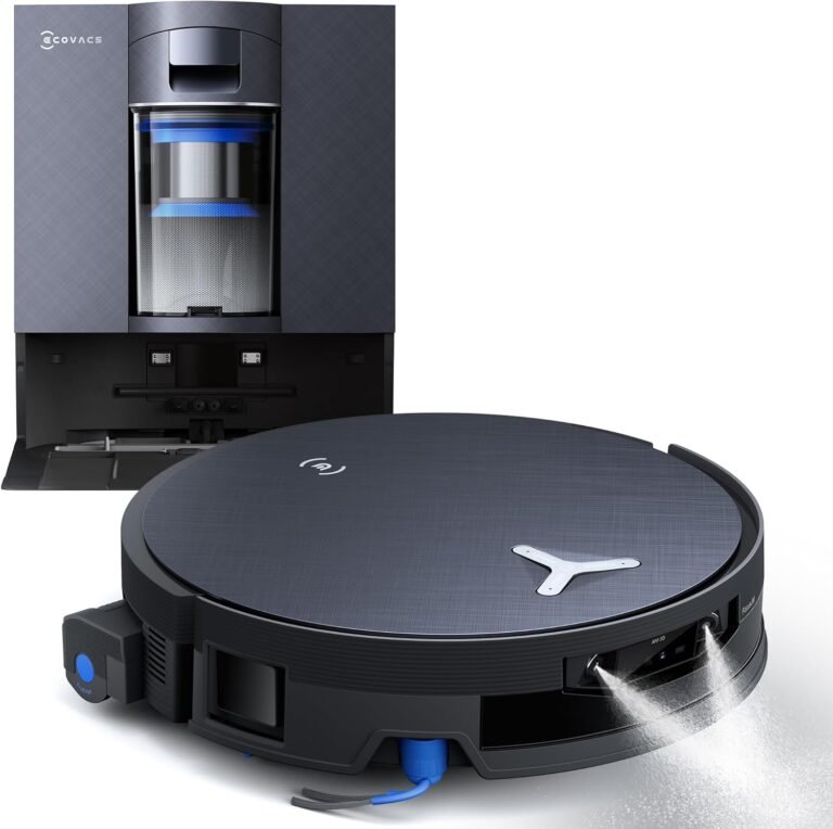 ECOVACS DEEBOT X12 OMNICYCLONE Robot Vacuum and Mop, Self-Washing Roller Mop, Bagless OMNICYCLONE Dock, ZeroTangle Anti-Hair Wrap, Smart AI Navigation, Efficient Cleaning for Pet Hair & Carpets ECOVACS DEEBOT X12 OMNICYCLONE Robot Vacuum and Mop, Self-Washing Roller Mop, Bagless OMNICYCLONE Dock, ZeroTangle Anti-Hair Wrap, Smart AI Navigation, Efficient Cleaning for Pet Hair & Carpets